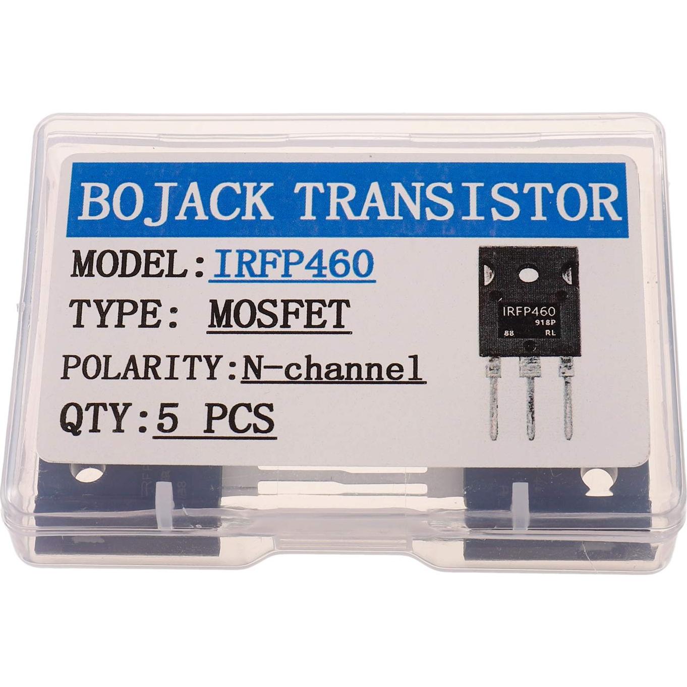 Transistor MOSFET BOJACK IRFP460N 20A 500V N-Channel - Paquete de 5