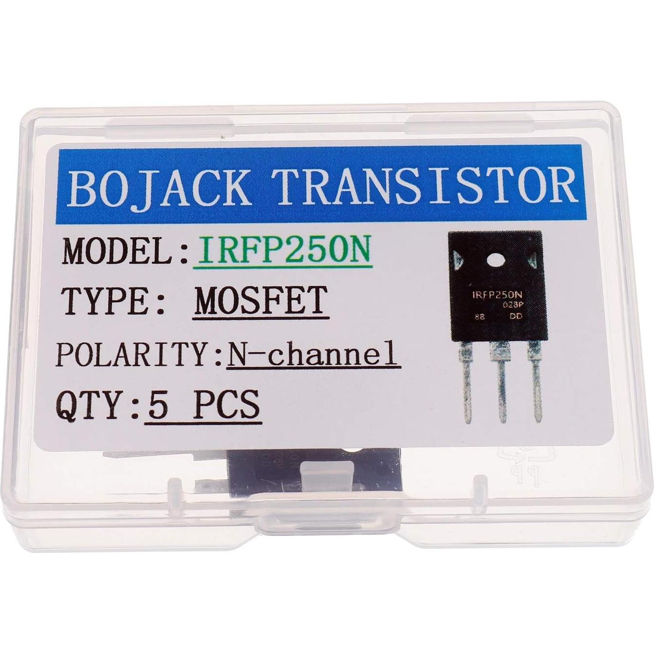 Transistor MOSFET BOJACK IRFP250N 30A 200V N-Channel - Paquete de 5