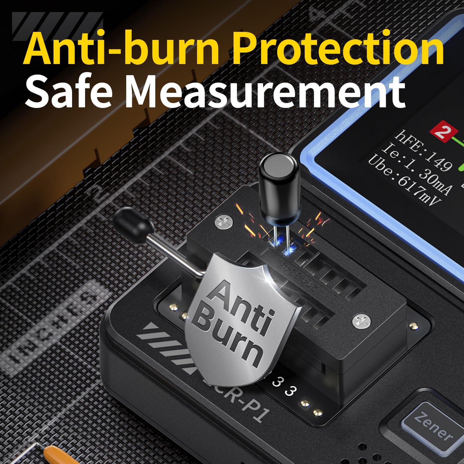 Probador de Capacitores LCR-P1 RQG Multímetro de Componentes