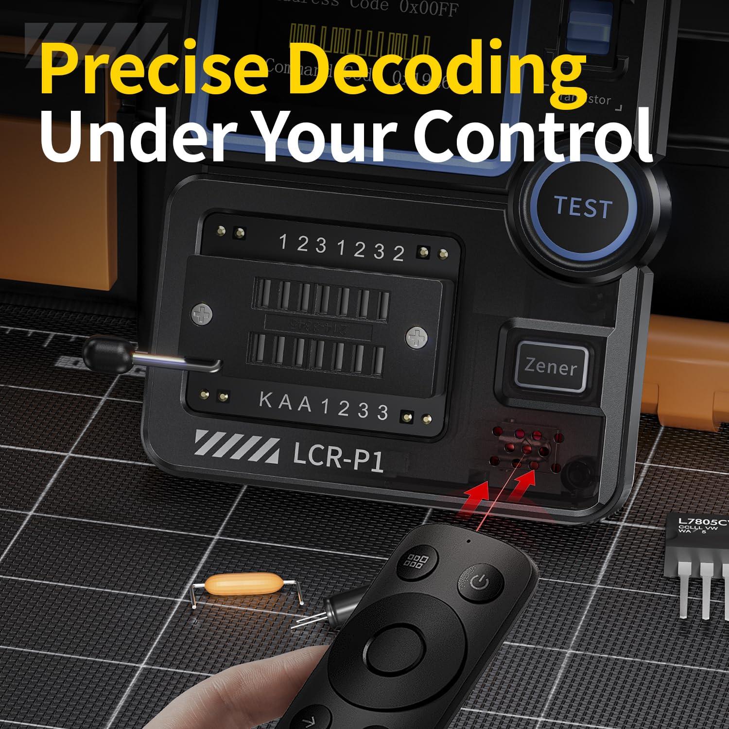 Probador de Capacitores LCR-P1 RQG Multímetro de Componentes