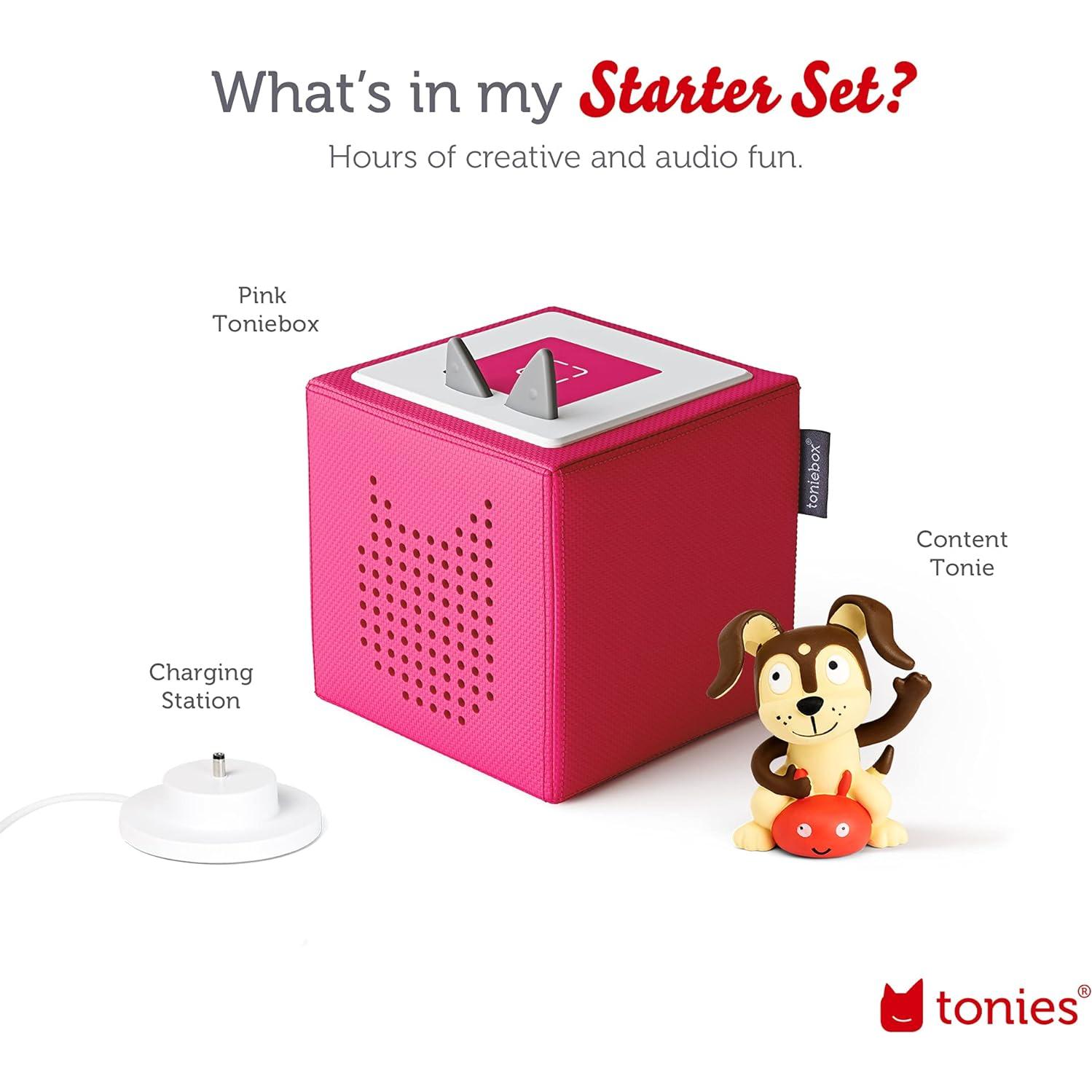 Toniebox Rosa Set de Inicio con Perrito de Juego - Audio Infantil