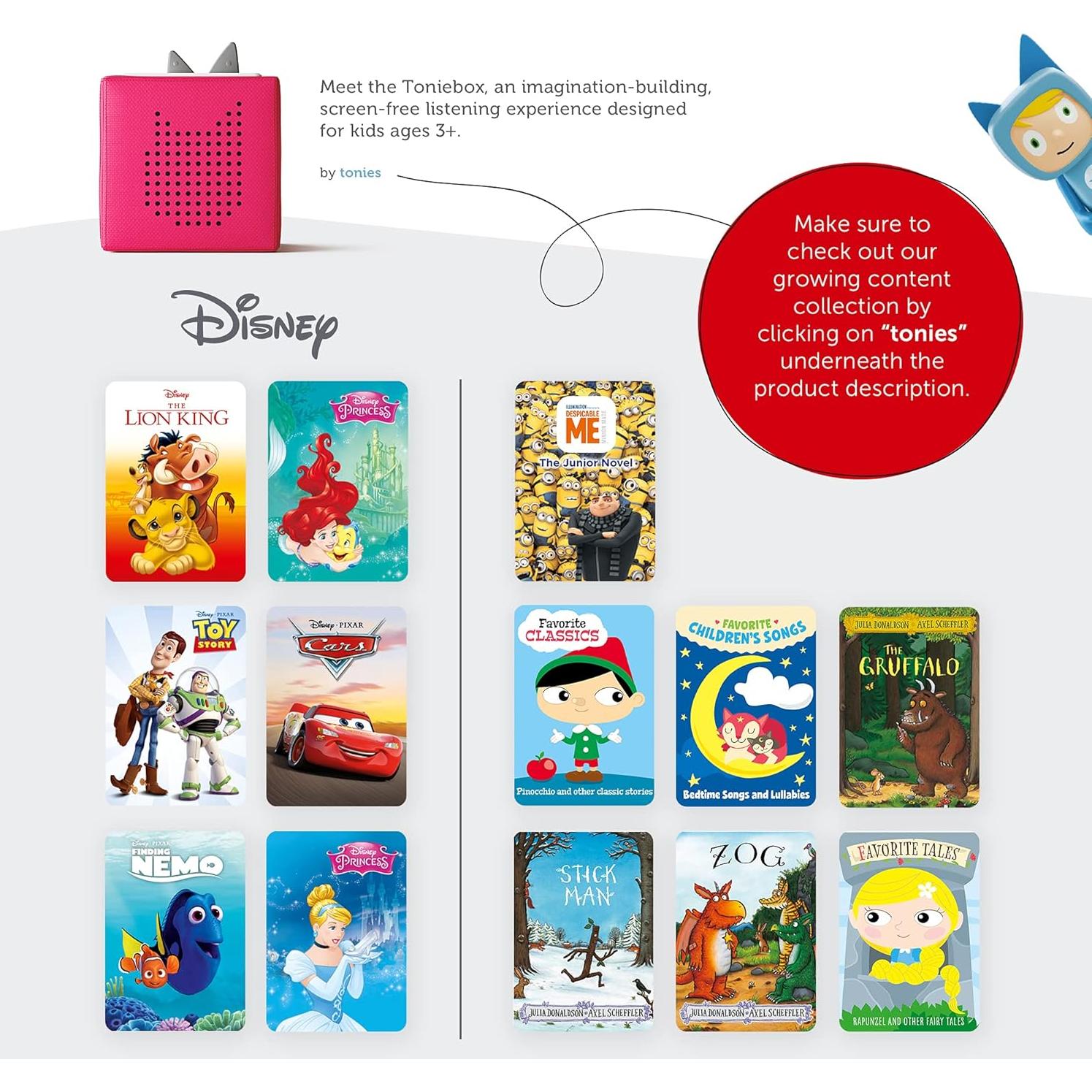 Toniebox Rosa Set de Inicio con Perrito de Juego - Audio Infantil