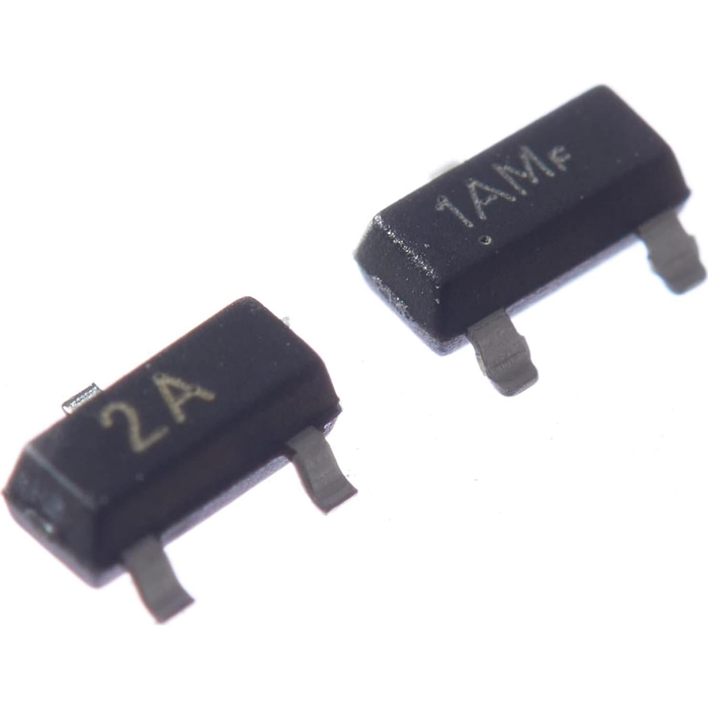 100 Transistores NPN PNP SMD MMBT3904 MMBT3906 SOT-23