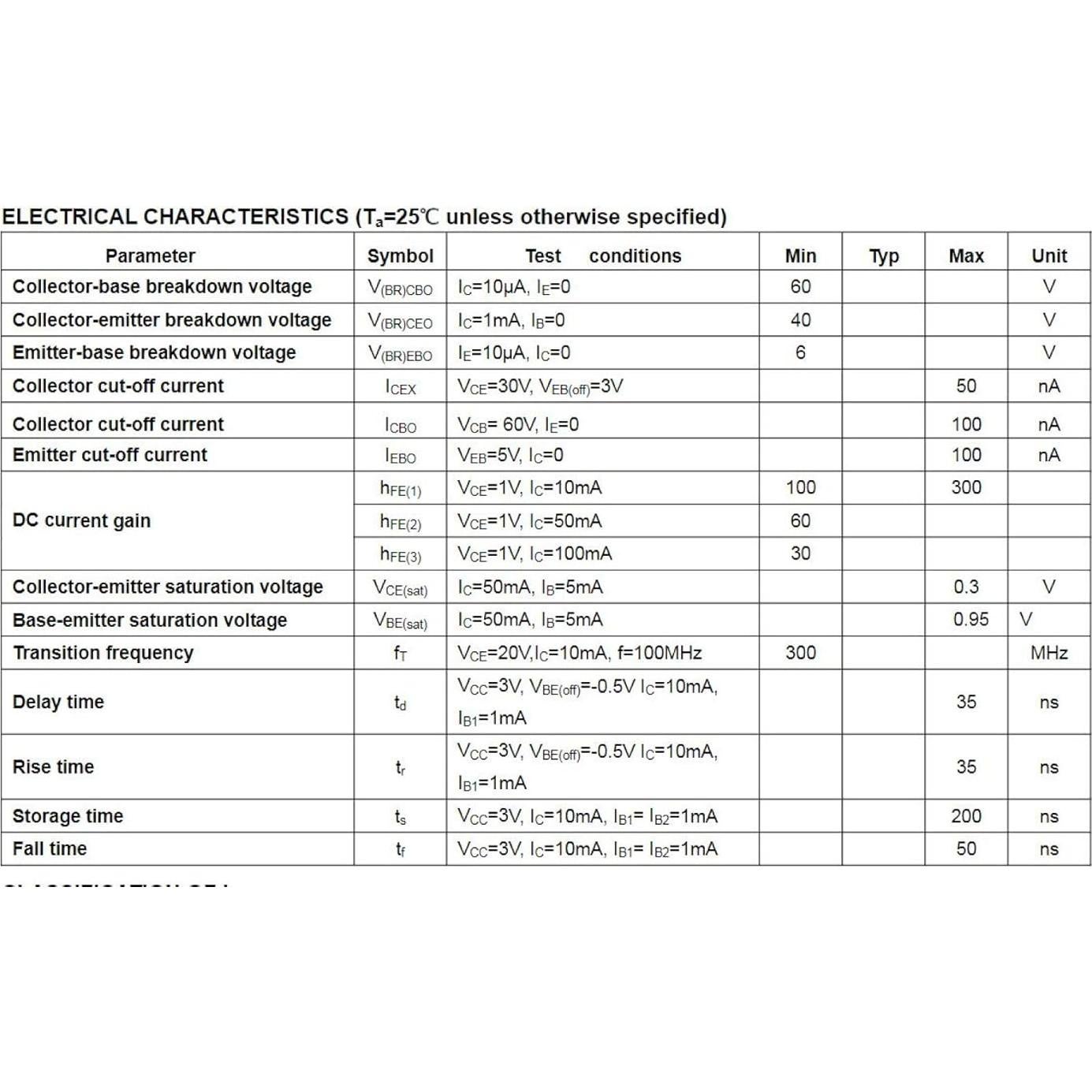 100 Transistores NPN PNP SMD MMBT3904 MMBT3906 SOT-23