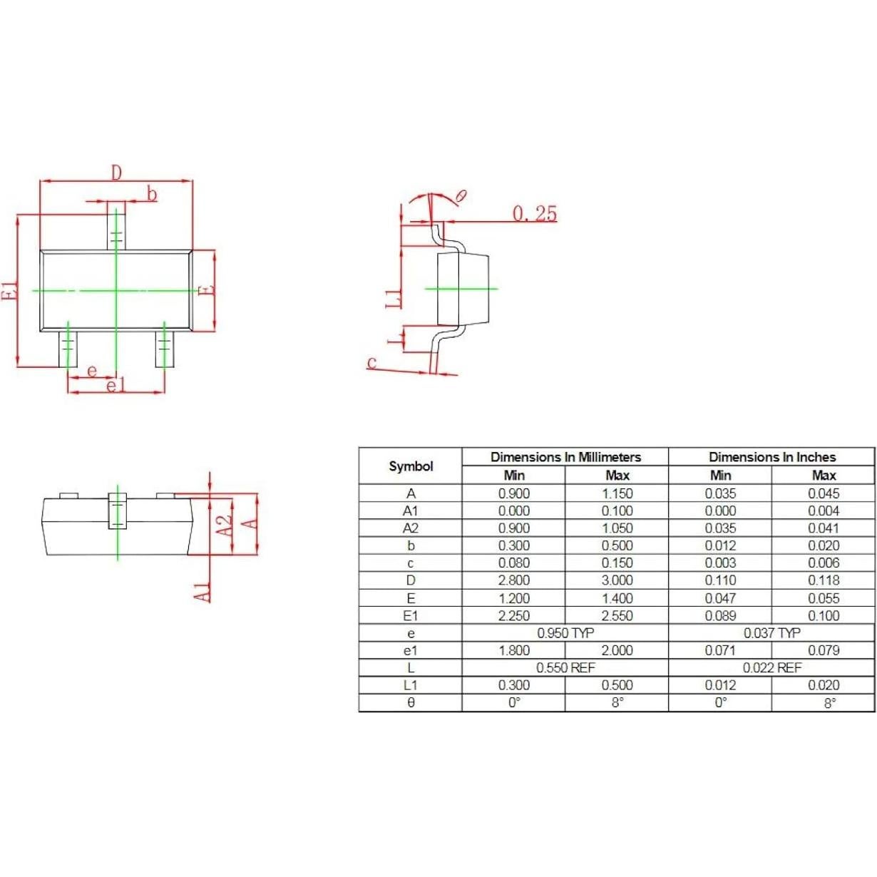100 Transistores NPN PNP SMD MMBT3904 MMBT3906 SOT-23