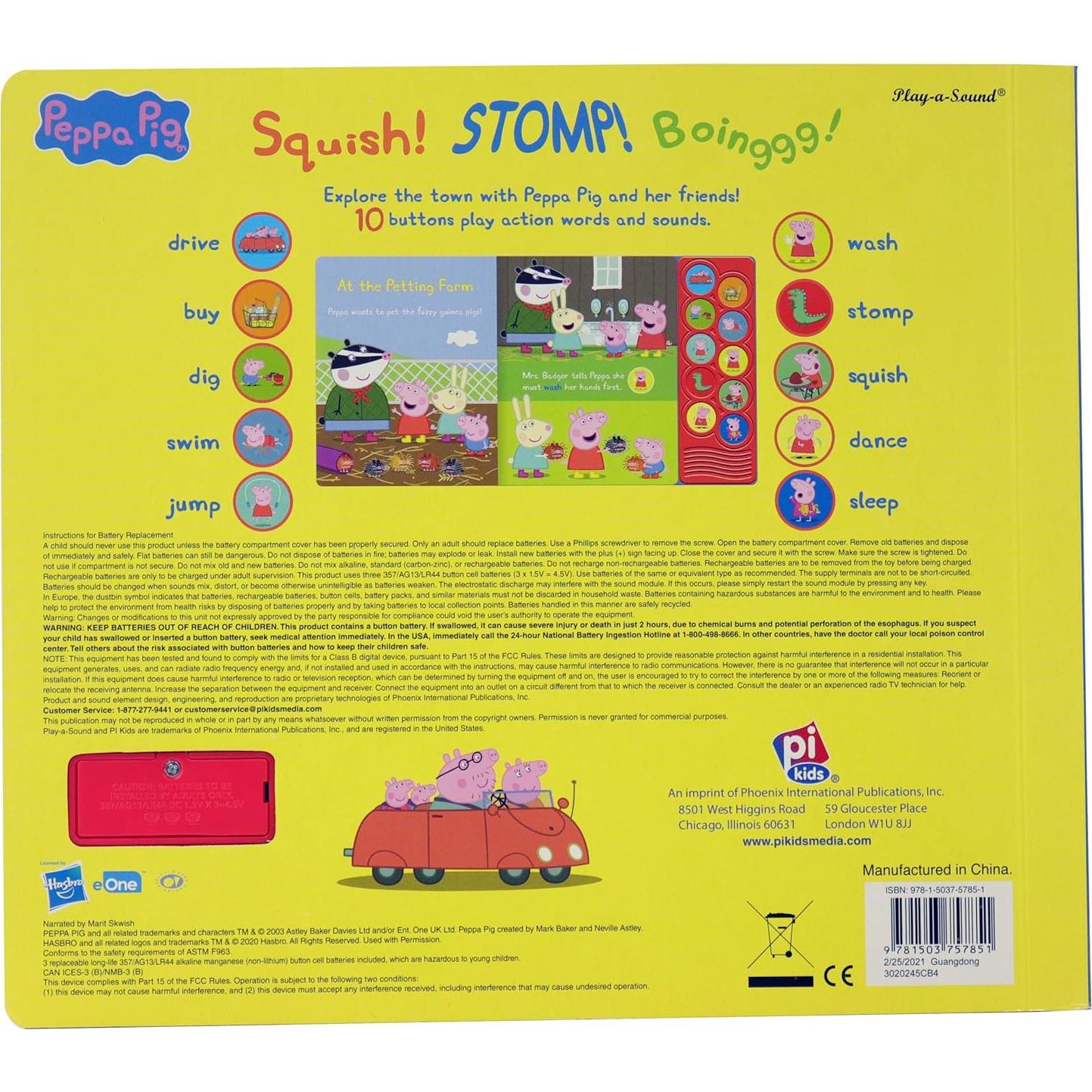 Peppa Pig - Away We Go 10-Button Sound Book - PI Kids (Play-A-Sound)