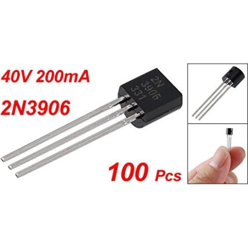 Transistores PNP 2N3906 JDYYICZ - 100 Piezas 22g