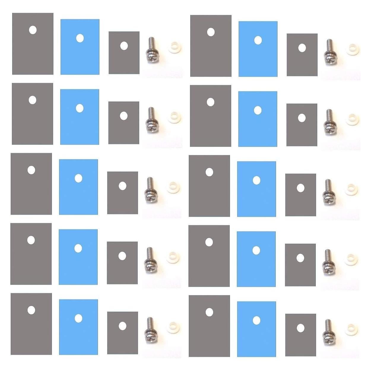 Kit de Aislante Easycargo 10 Pcs para Transistores TO-220