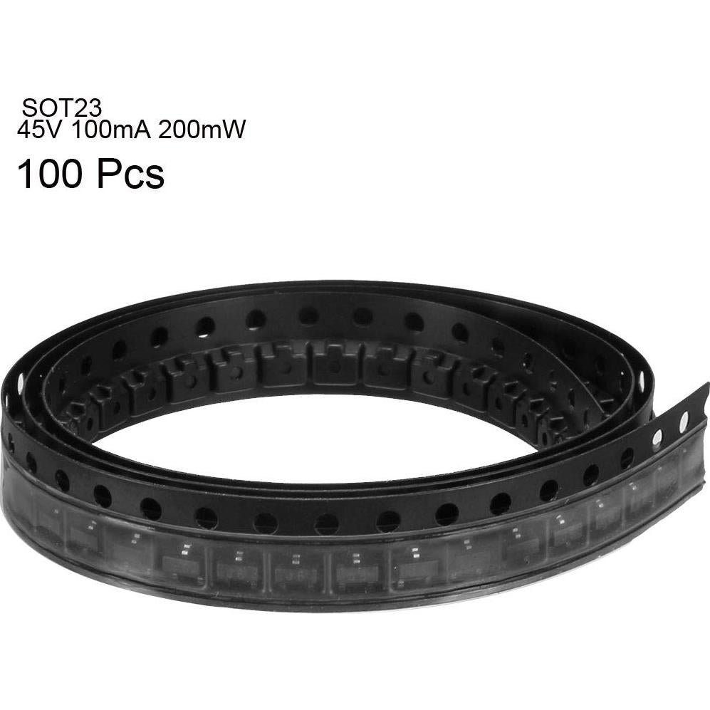 Transistor NPN S9014 uxcell 100pcs SOT-23 45V 100mA