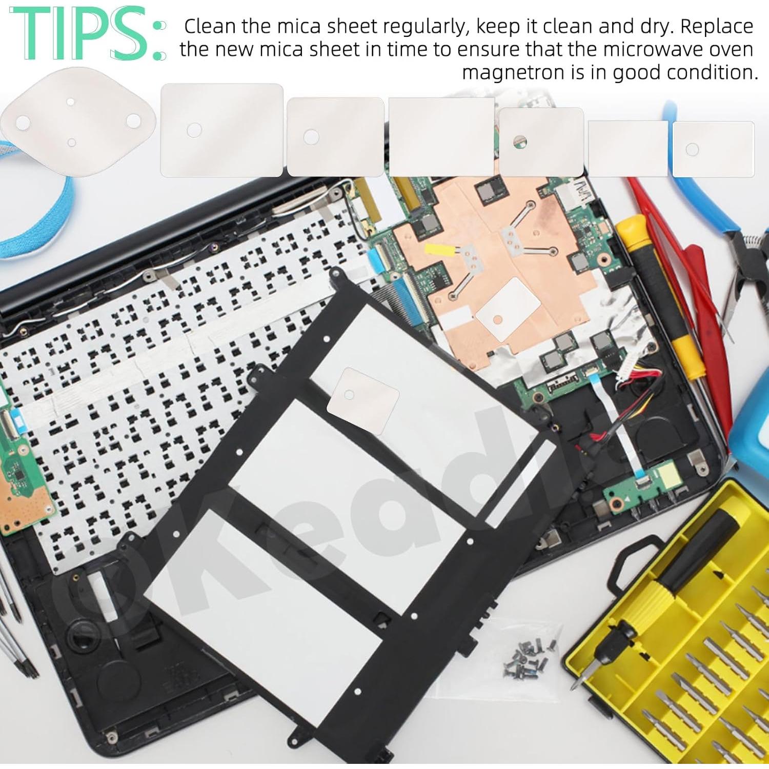 Juego de 420 Hojas Aislantes de Mica Keadic TO-220 TO-3P