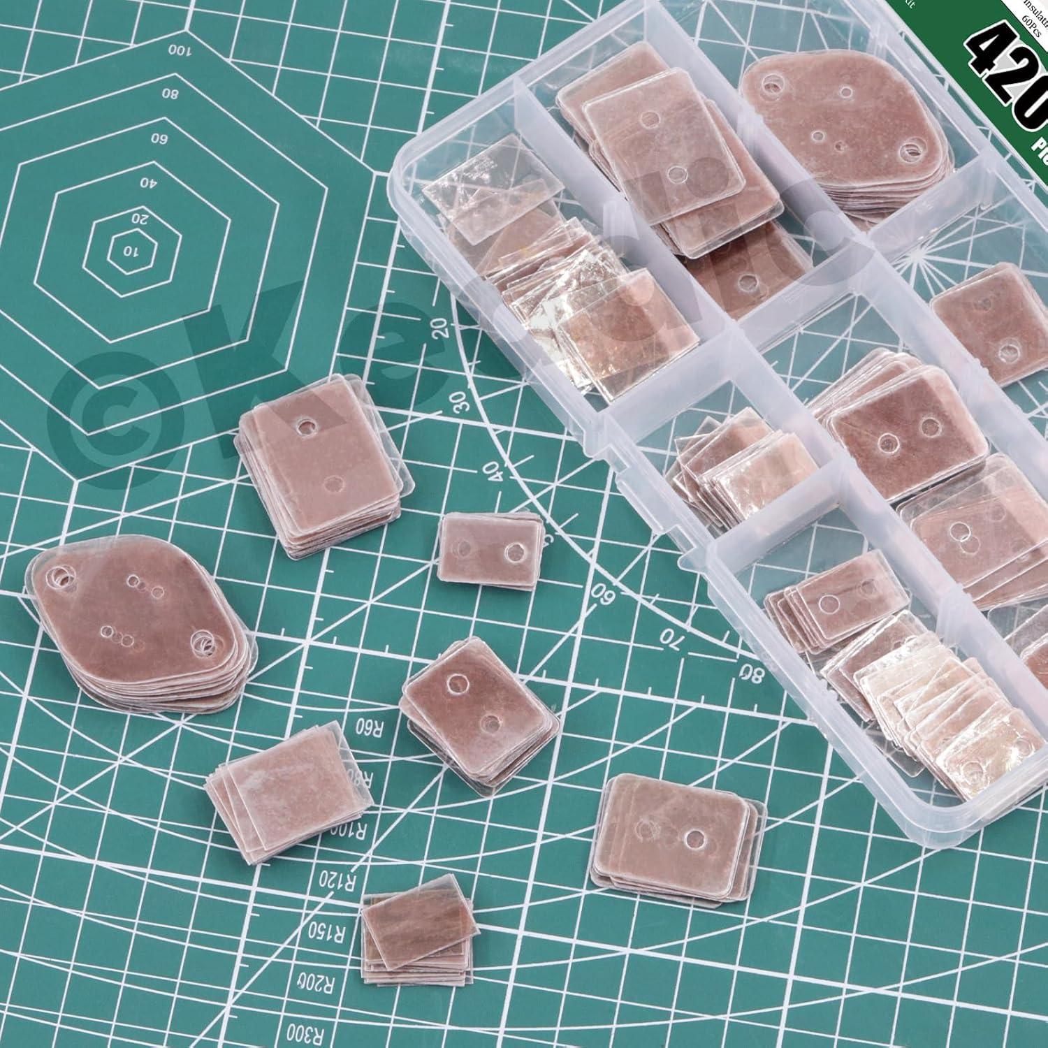 Juego de 420 Hojas Aislantes de Mica Keadic TO-220 TO-3P