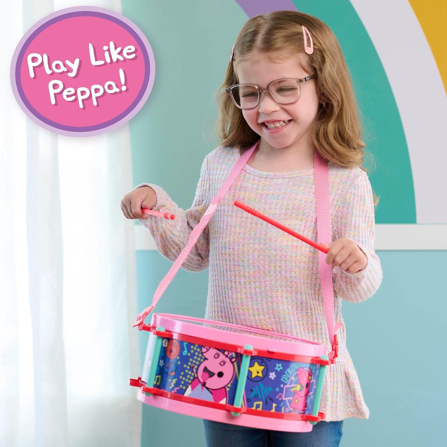 Conjunto de Tambores de Fiesta Peppa Pig 10 Piezas Juguete Musical