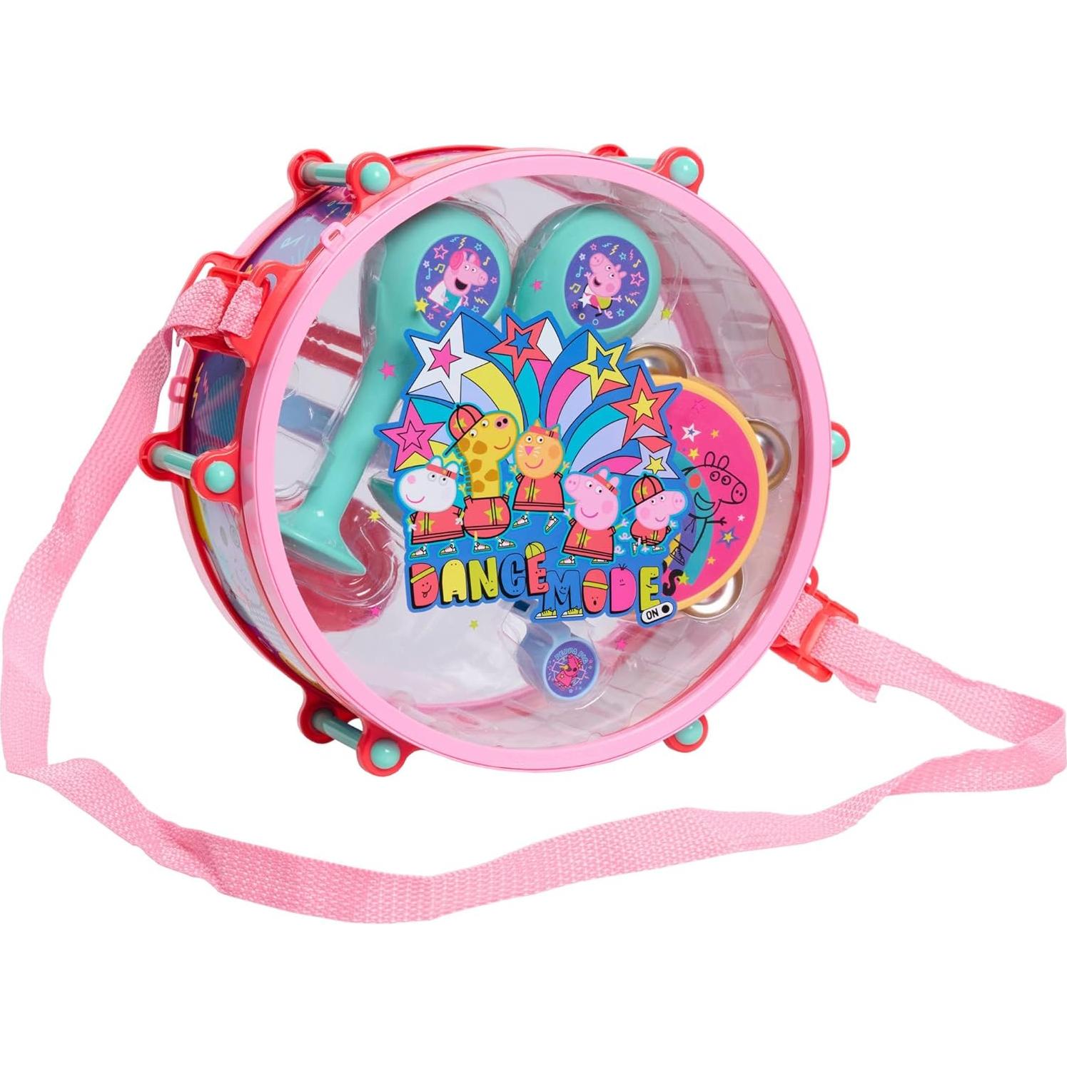 Conjunto de Tambores de Fiesta Peppa Pig 10 Piezas Juguete Musical