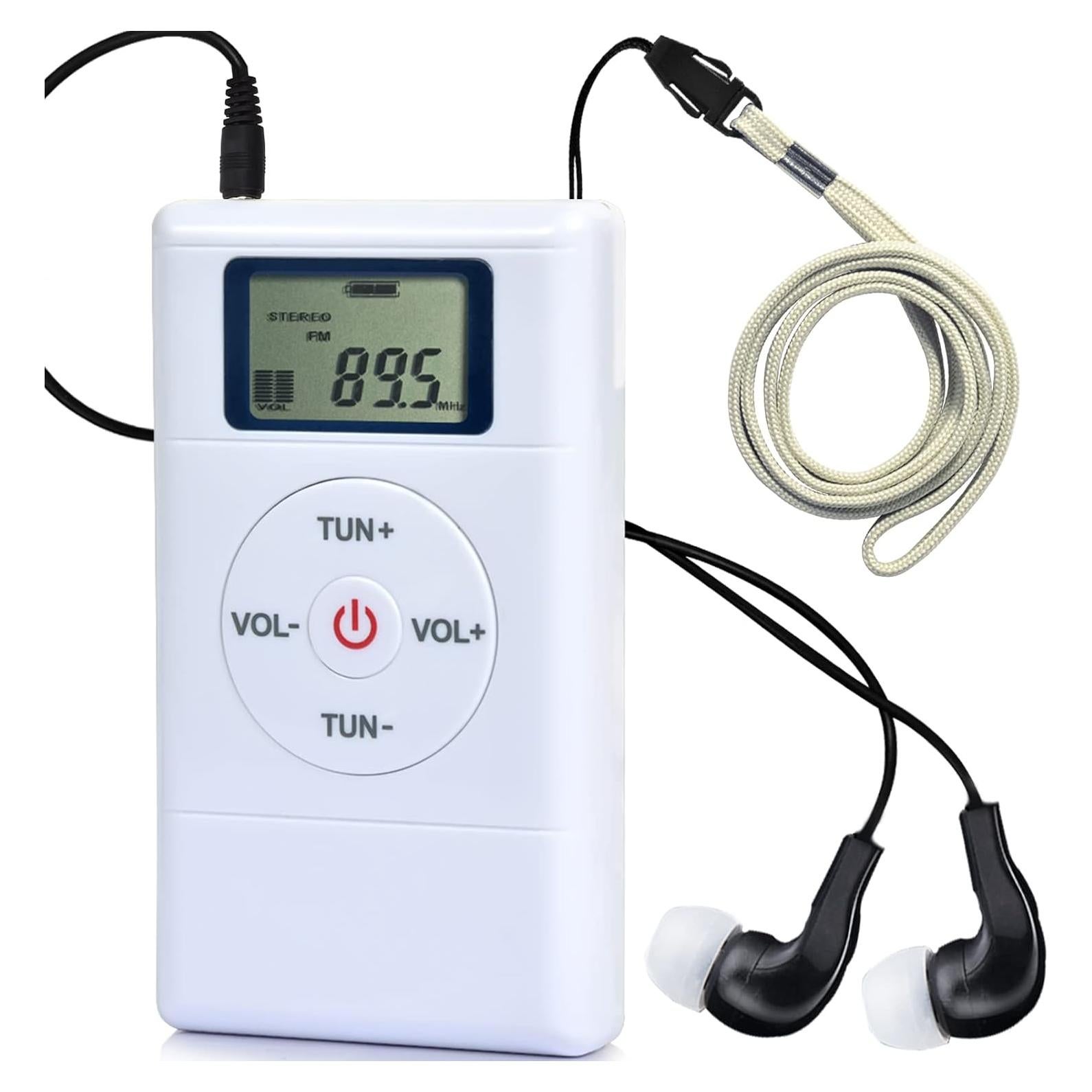 Radio FM Portátil ZHIWHIS con Sintonizador Digital y Auriculares