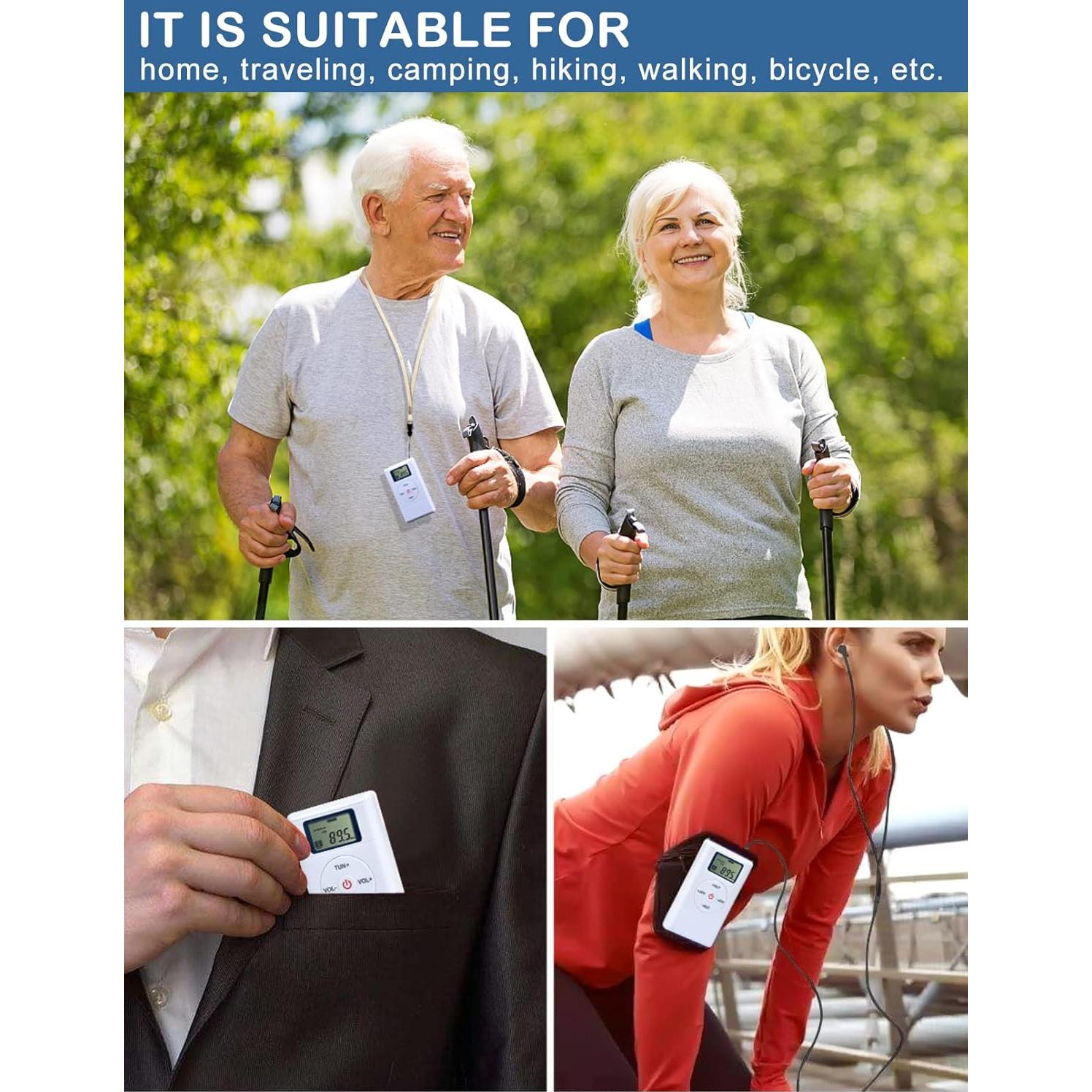 Radio FM Portátil ZHIWHIS con Sintonizador Digital y Auriculares