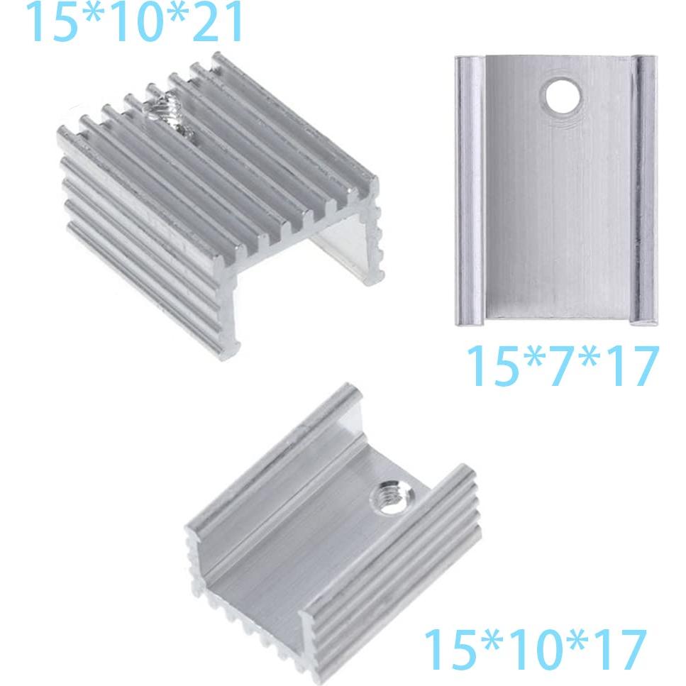 30 Piezas Disipadores de Aluminio TO-220 Jienk con Aislantes