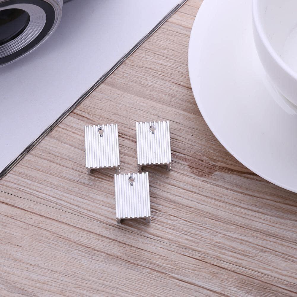 30 Piezas Disipadores de Aluminio TO-220 Jienk con Aislantes