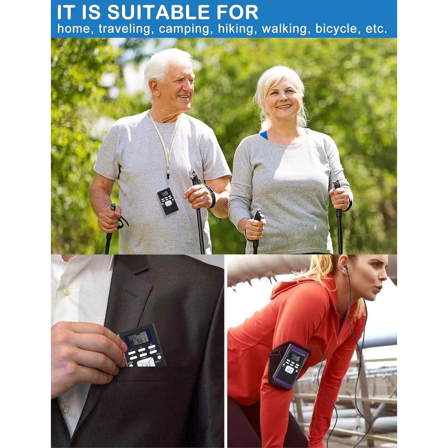 Radio FM Portátil ZHIWHIS con Sintonizador Digital y Auriculares