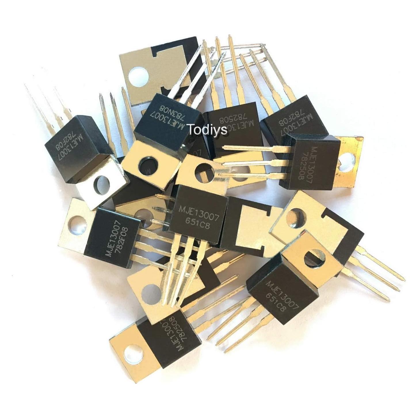 15 Pcs Transistores NPN TO-220 MJE13007 E13007 Alta Potencia