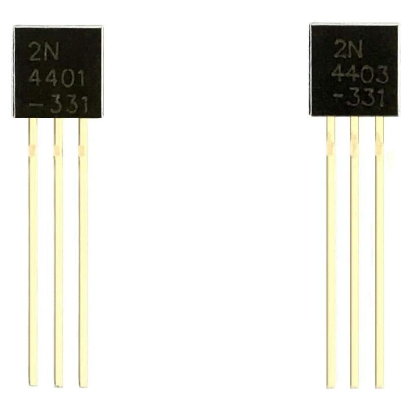 Transistores NPN 2N4401 y 2N4403 TO-92 - 80 Pares