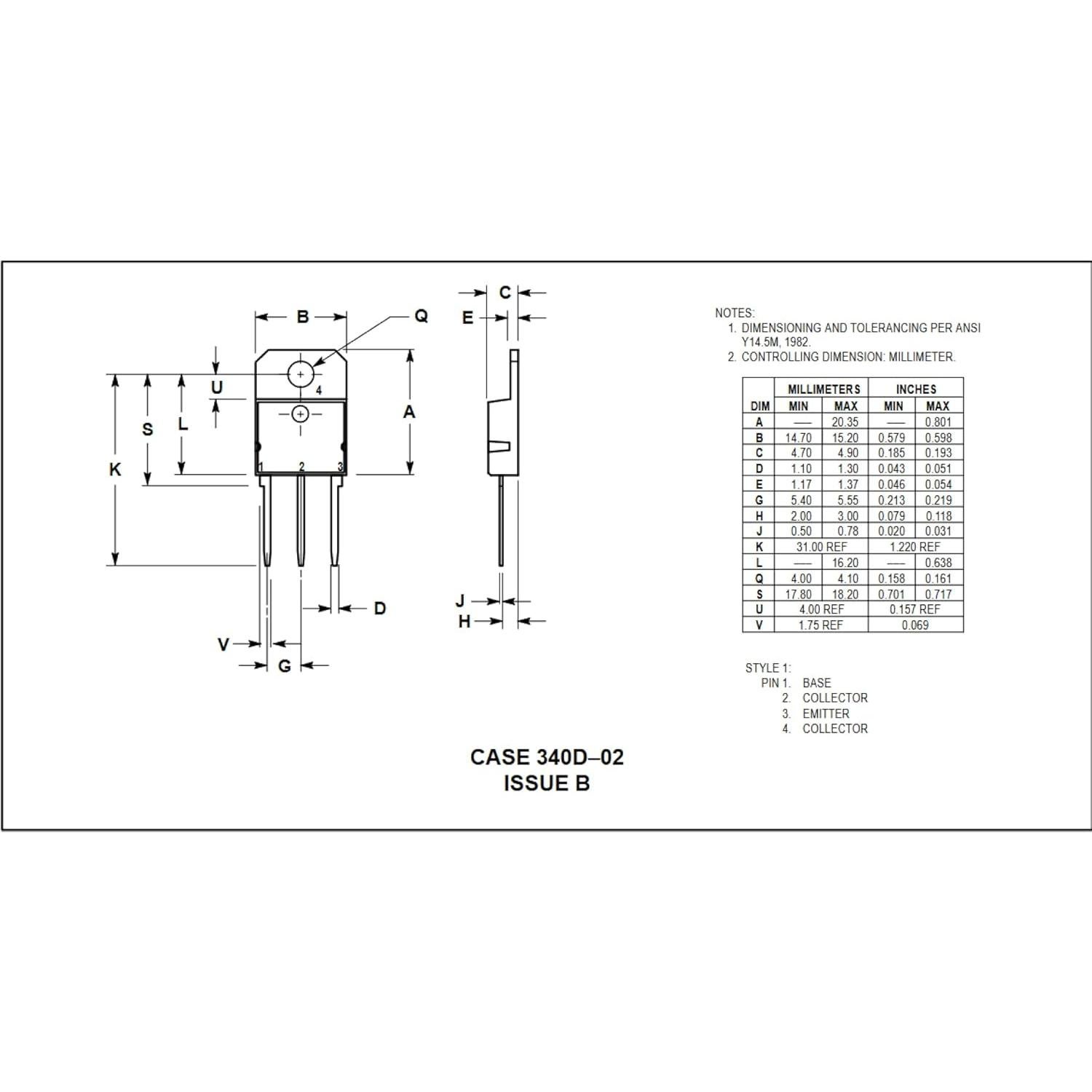 10 Transistores NPN TIP3055 Bridgold 15A 60V TO-3P