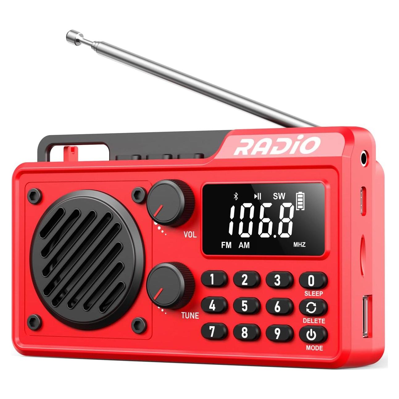 Radio Portátil AM FM Kamapulo Q7 Batería 1500mAh Bluetooth