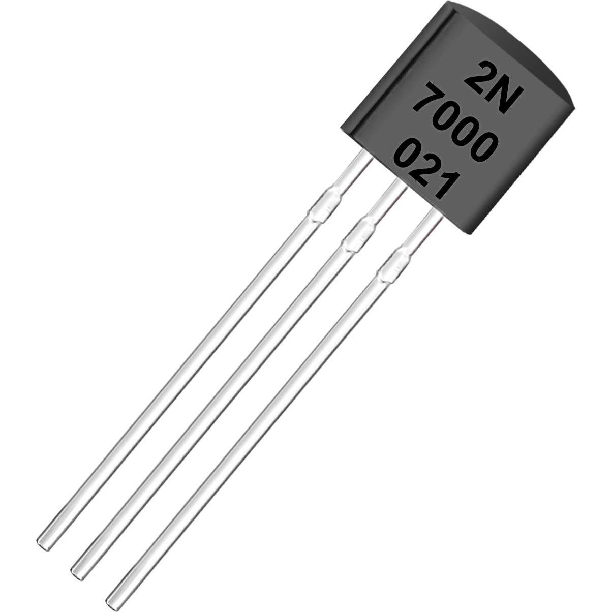 Transistor MOSFET Chanzon 2N7000 NMOS 60V 0.2A Paquete 100