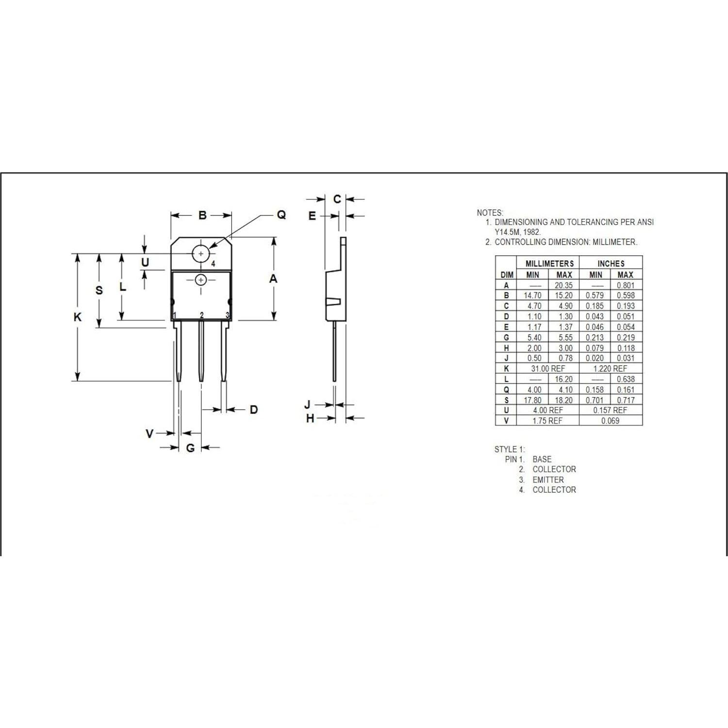 10 Transistores Darlington TIP142 NPN y TIP147 PNP 100V TO-3PN