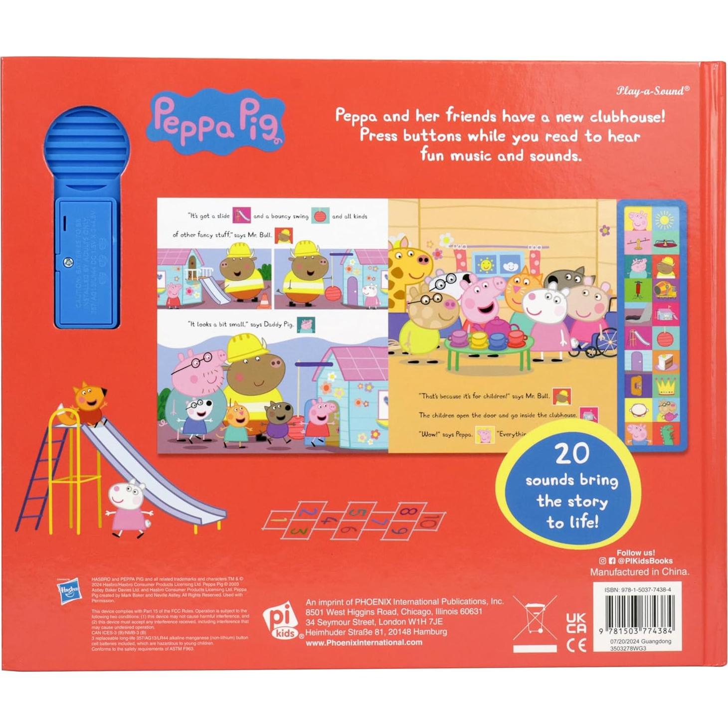 Peppa Pig - Peppa's Clubhouse 20-Button Sound Book - PI Kids