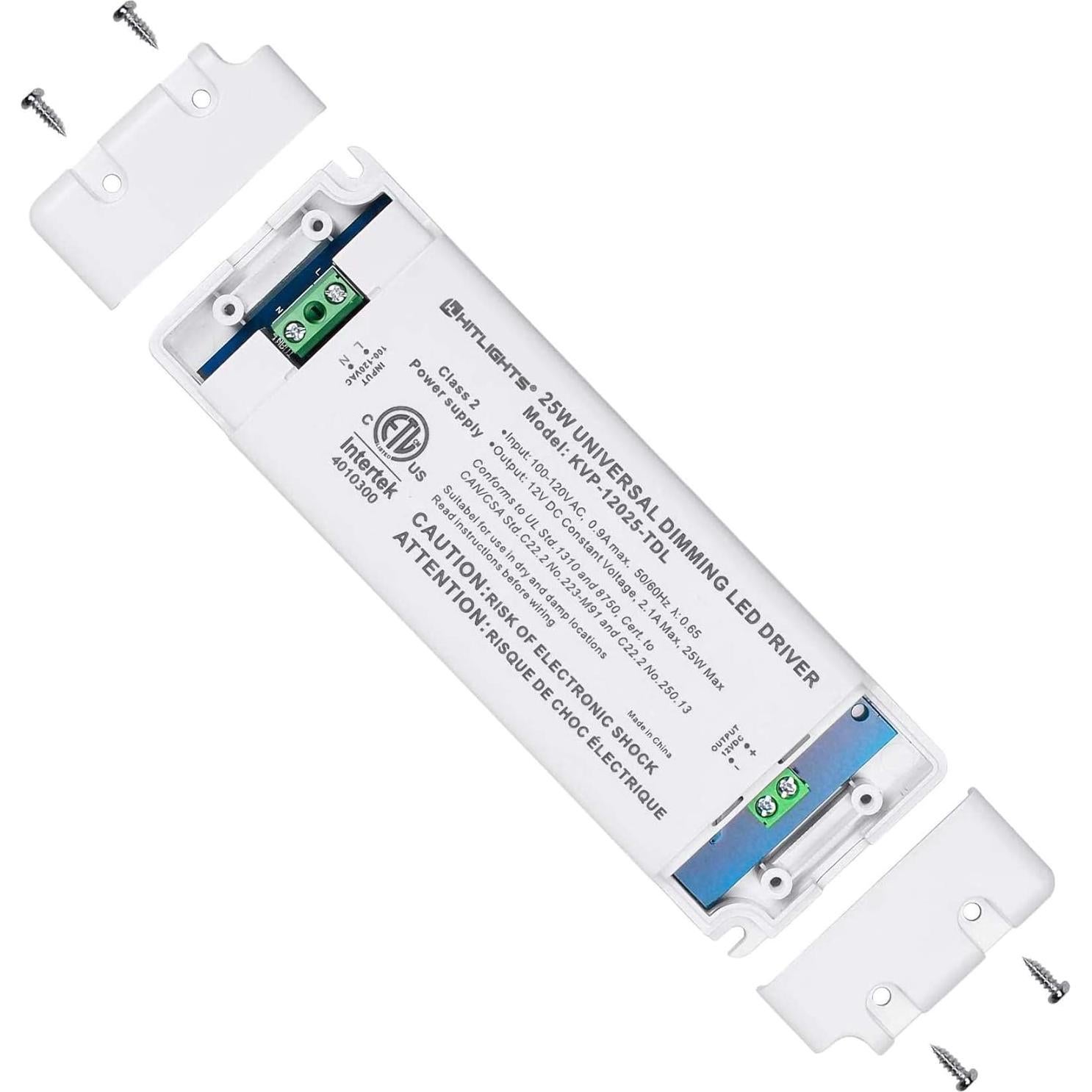 Transformador LED Dimmable HitLights 25W 12V CC para Luces