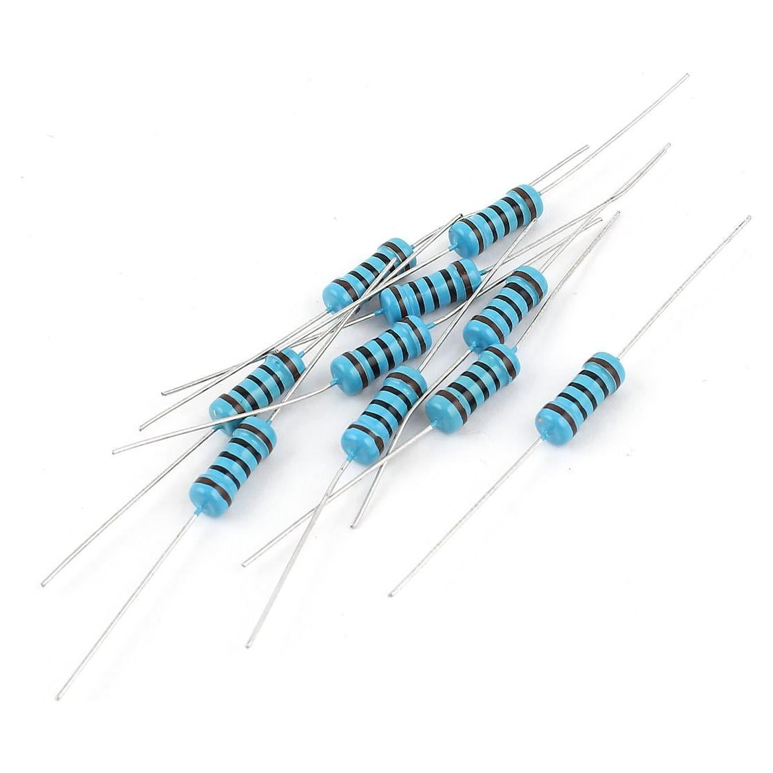 Resistencias de Película Metálica Uxcell 100 Ohm 1W 10 Piezas