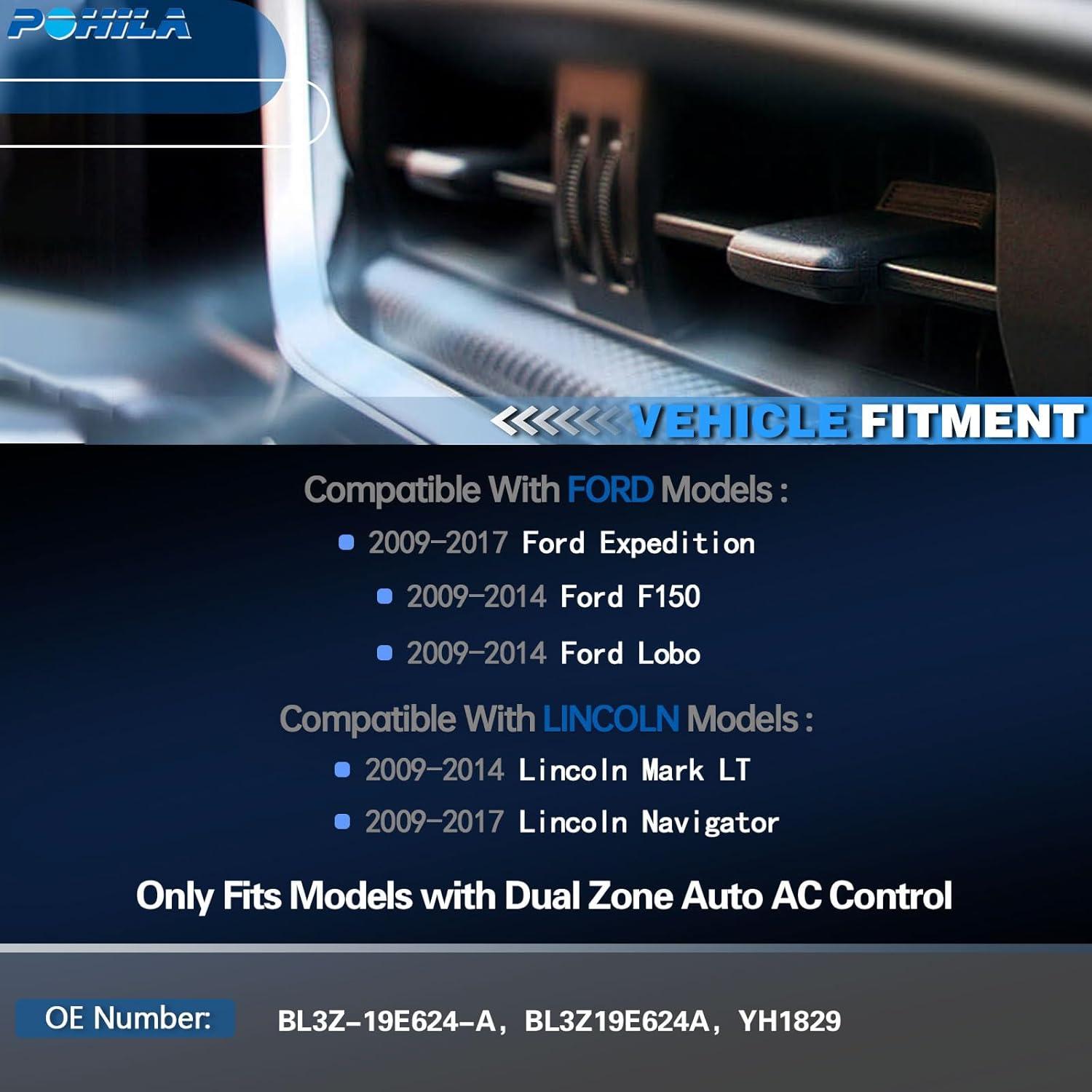 Resistor Motor Ventilador HVAC POHILA para Ford 2009-2017