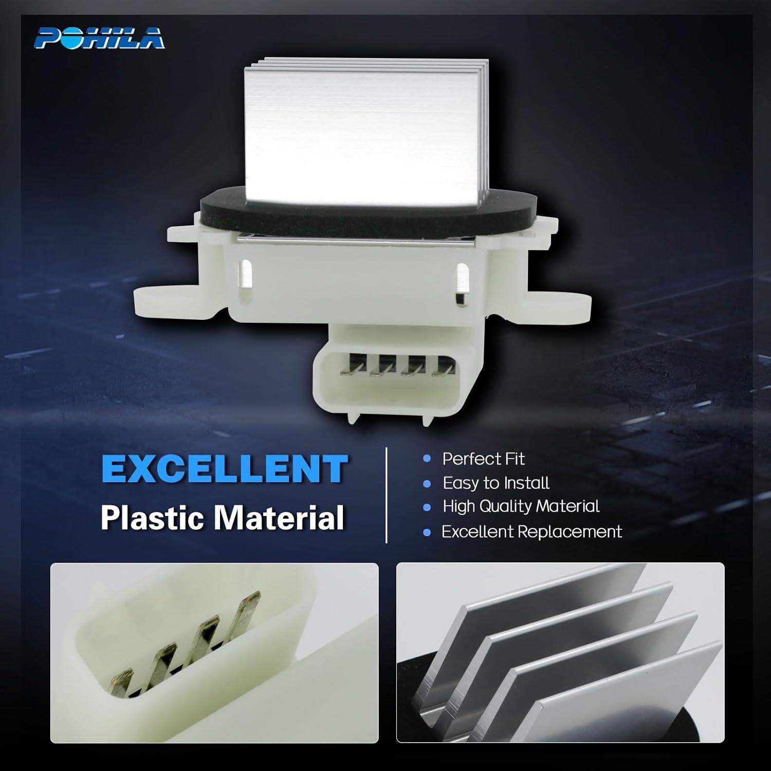 Resistor Motor Ventilador HVAC POHILA para Ford 2009-2017