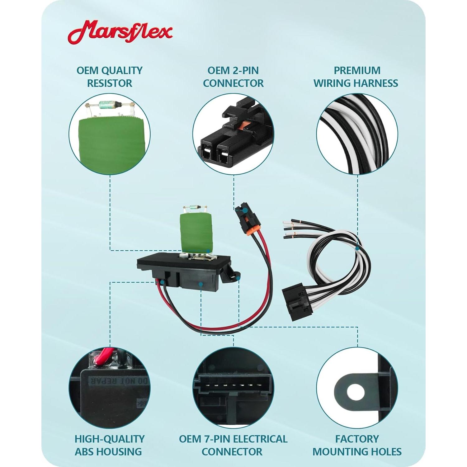 Resistor de Ventilador Marsflex APAC05005 para Chevy y GMC