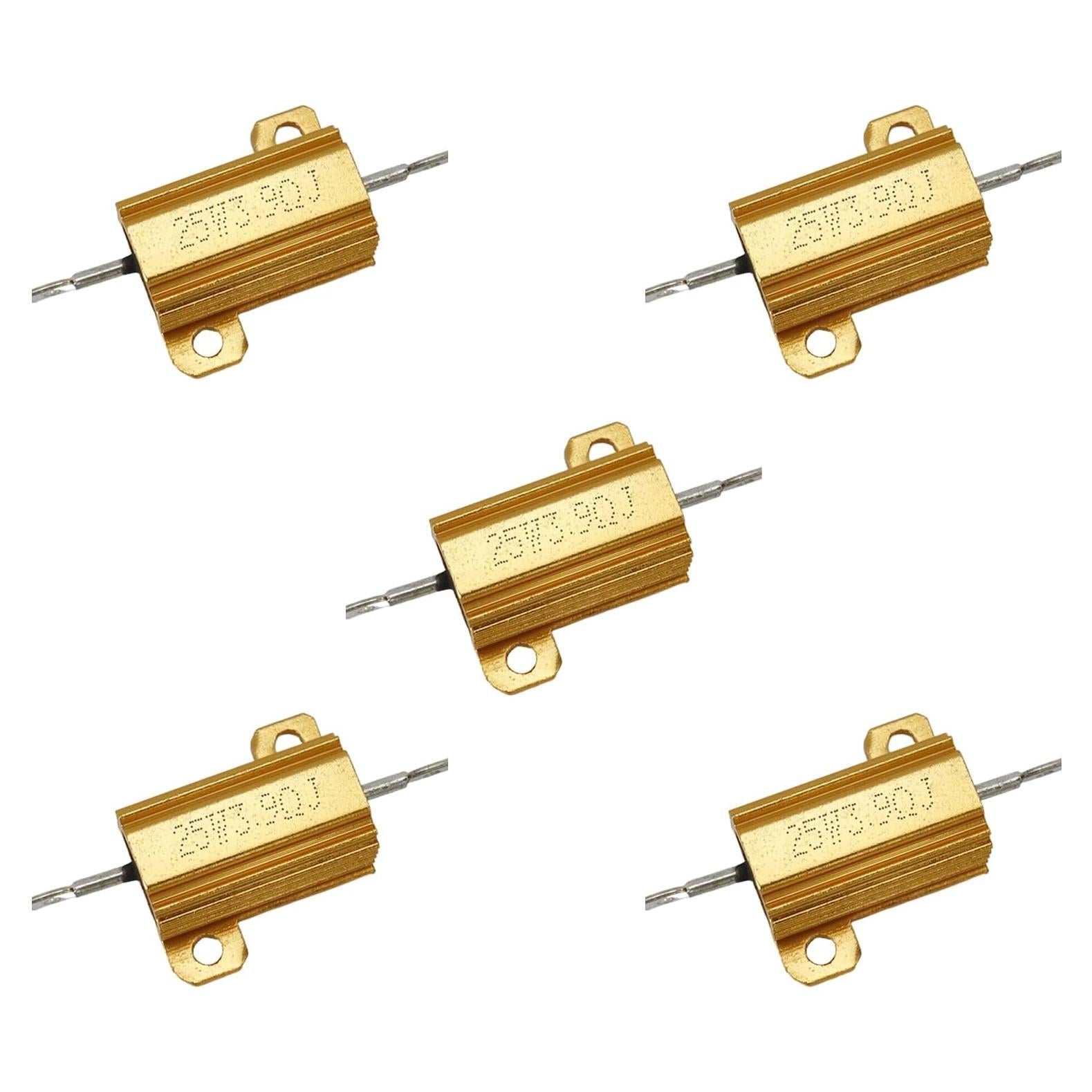 Resistores de 25W 3.9 Ohm Tsnamay Aluminio 5 Pcs