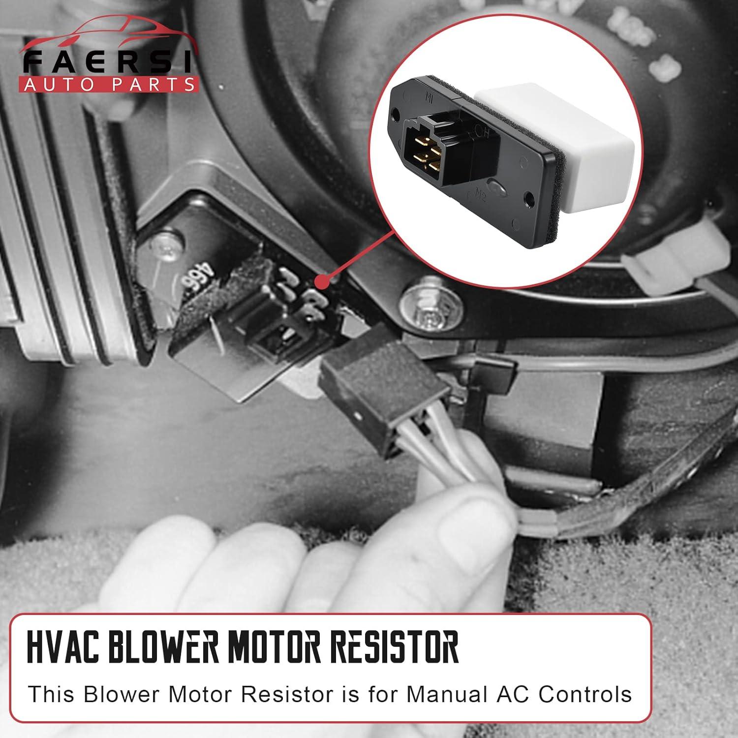 Resistor del Motor del Ventilador HVAC FAERSI para Dodge Ram 1500/2500/3500 y Grand Cherokee