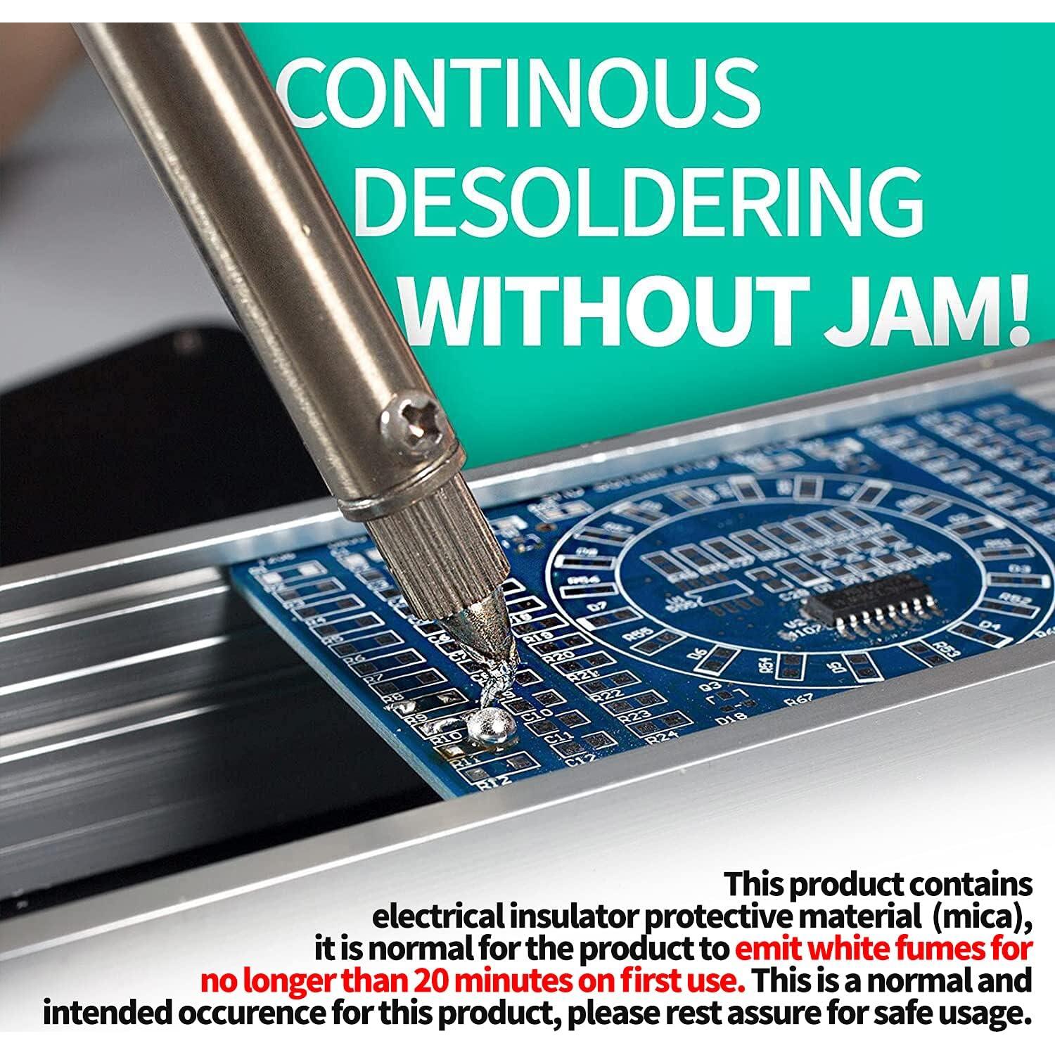 Hierro de Desoldadura YIHUA 929D-V Eléctrico con Boquillas 1.0mm y 1.2mm