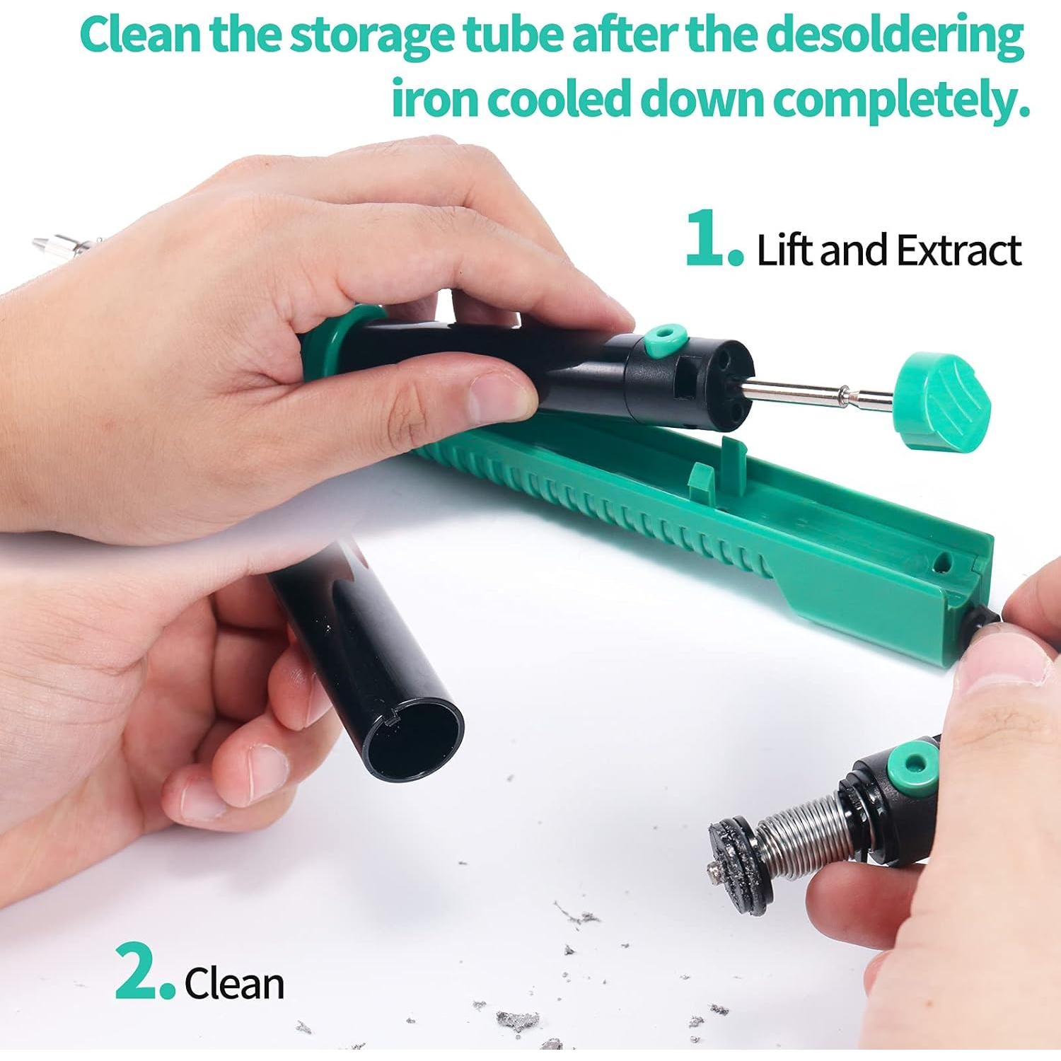 Hierro de Desoldadura YIHUA 929D-V Eléctrico con Boquillas 1.0mm y 1.2mm