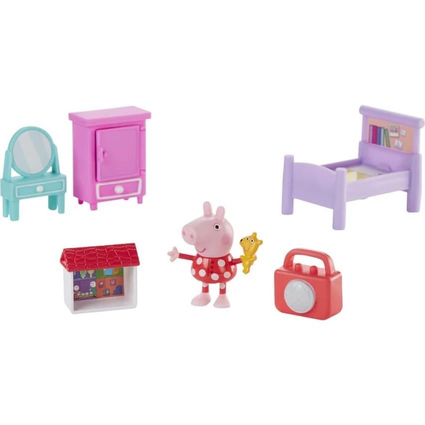 Set de Accesorios para Dormir Peppa Pig con Figura y 5 Accesorios