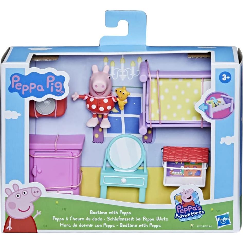 Set de Accesorios para Dormir Peppa Pig con Figura y 5 Accesorios