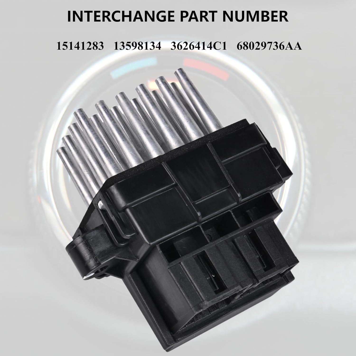 Resistor de Motor de Ventilador PANNUOSCS 15141283 Compatible AC