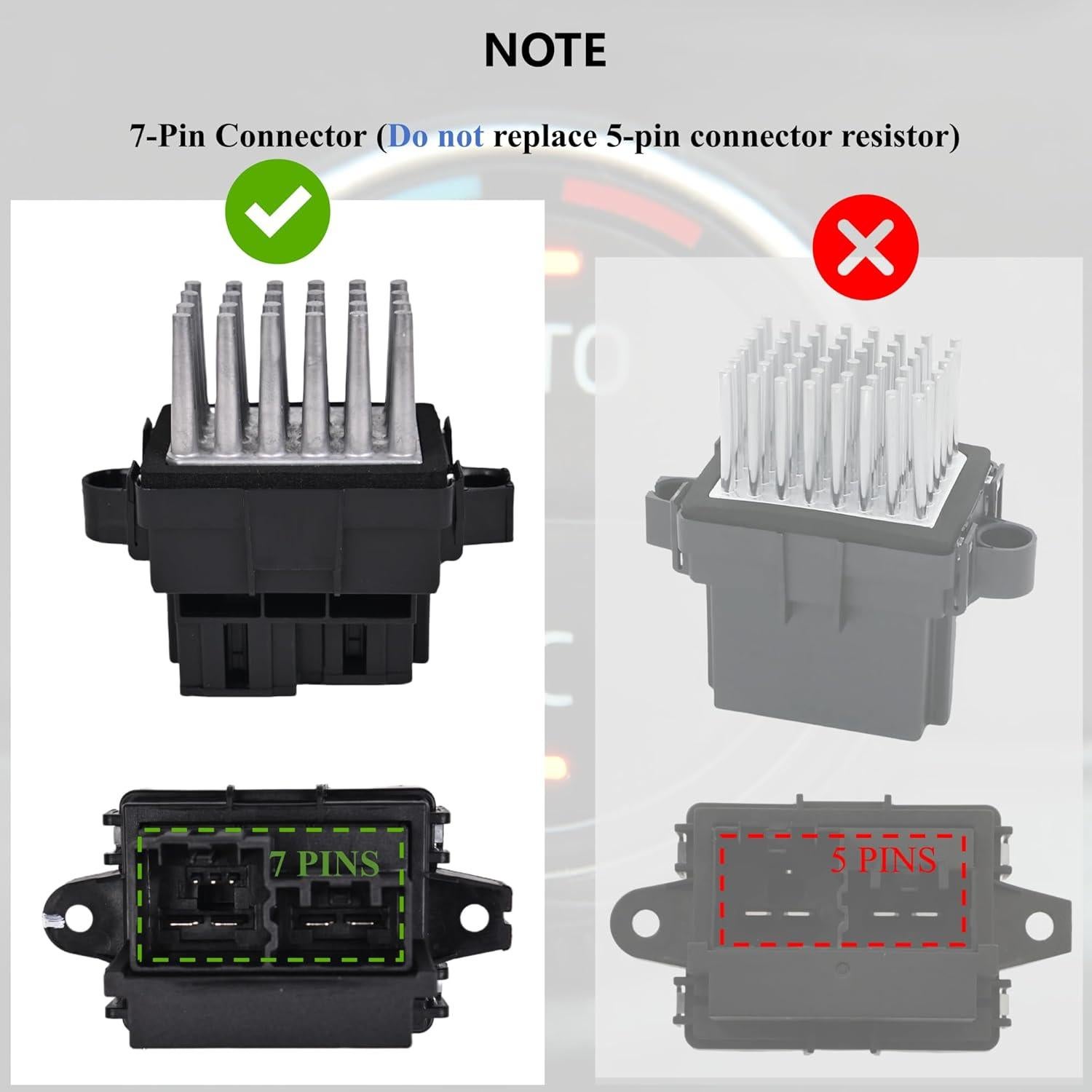Resistor de Motor de Ventilador PANNUOSCS 15141283 Compatible AC