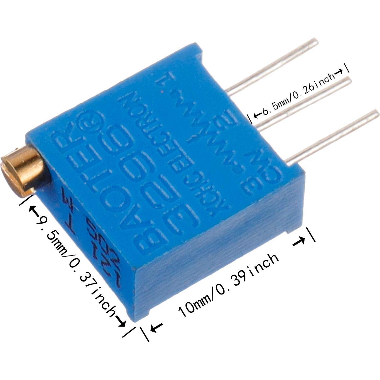 Kit de 60 Potenciómetros Trimmer Multivuelta BOJACK 3296W