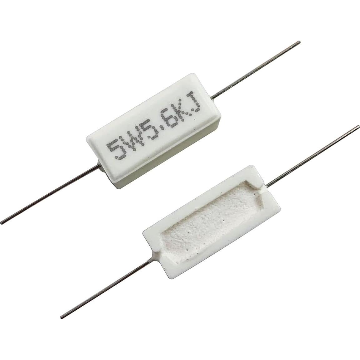 Kit de Resistores de Cemento Cerámico MOKMMKIT 5W 60 Piezas