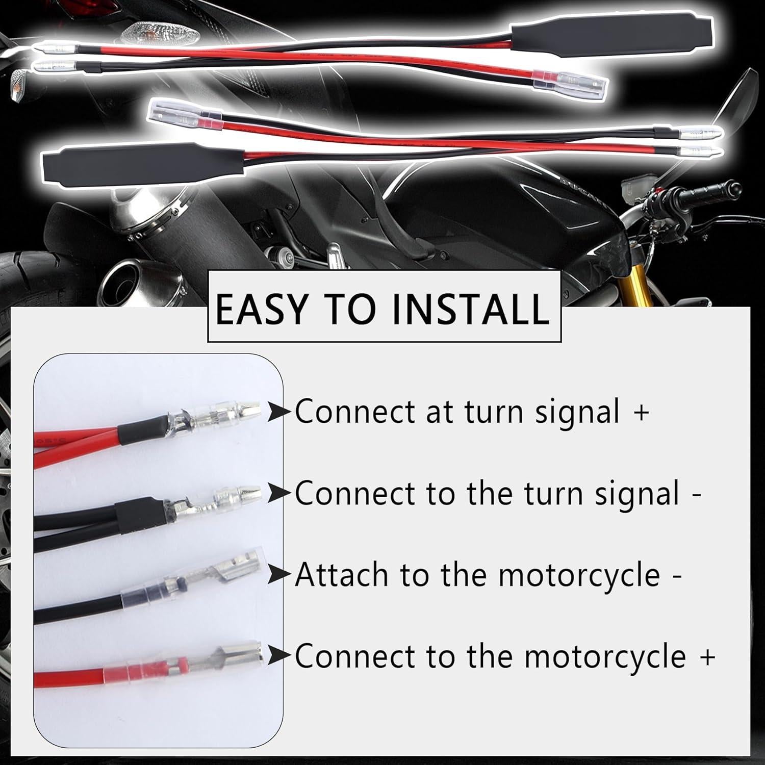 Resistor de Carga LED IHOTDER 10W 12V para Motocicleta 4PCS