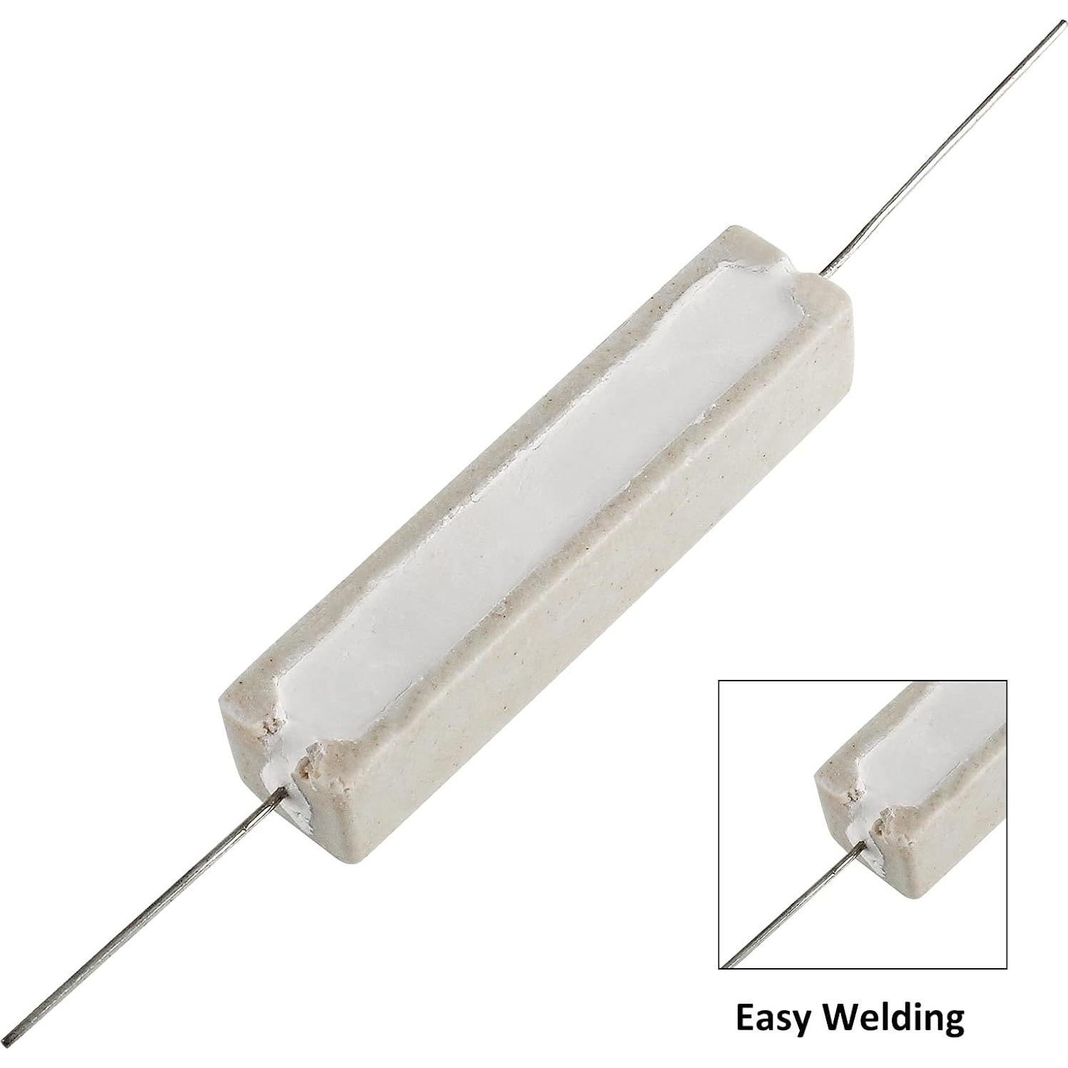 10 Piezas Resistor Cerámico 10W 5 Ohm Qjaiune - Alta Calidad