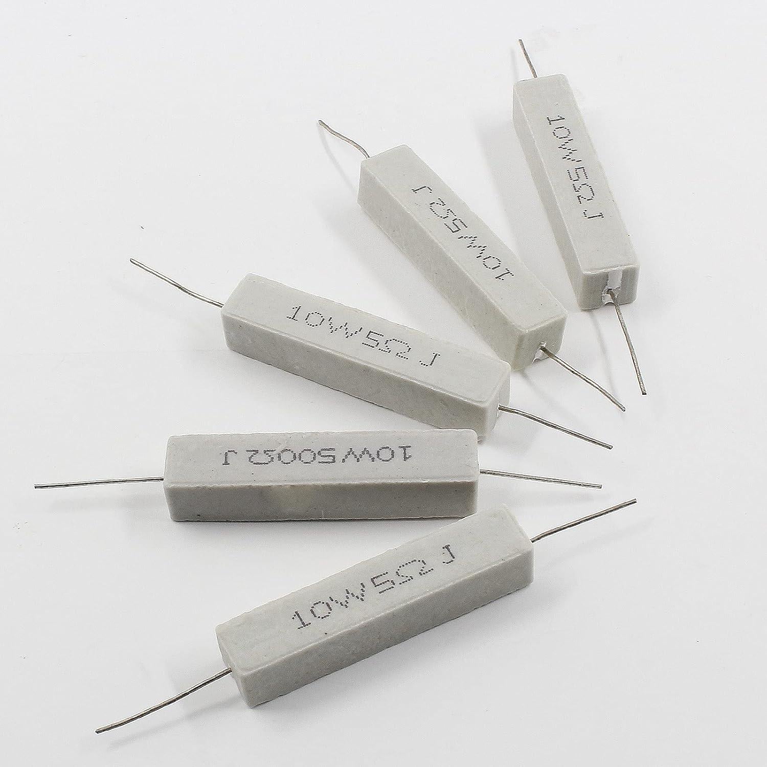 10 Piezas Resistor Cerámico 10W 5 Ohm Qjaiune - Alta Calidad