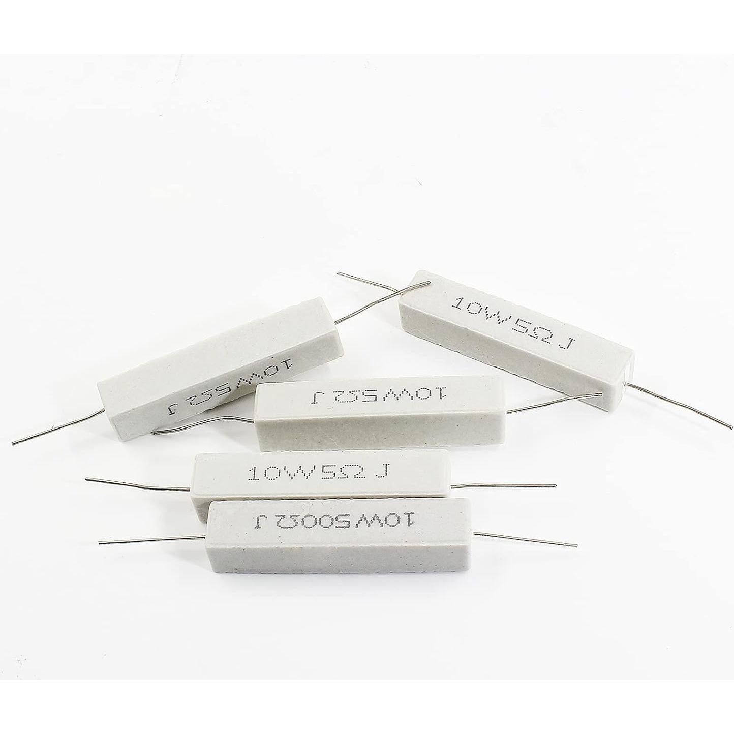10 Piezas Resistor Cerámico 10W 5 Ohm Qjaiune - Alta Calidad
