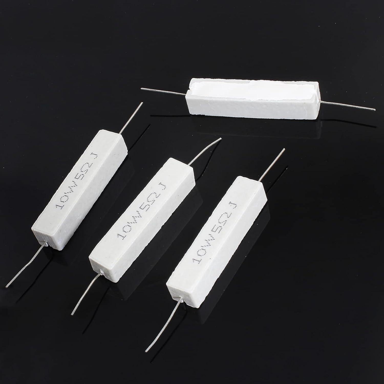 10 Piezas Resistor Cerámico 10W 5 Ohm Qjaiune - Alta Calidad