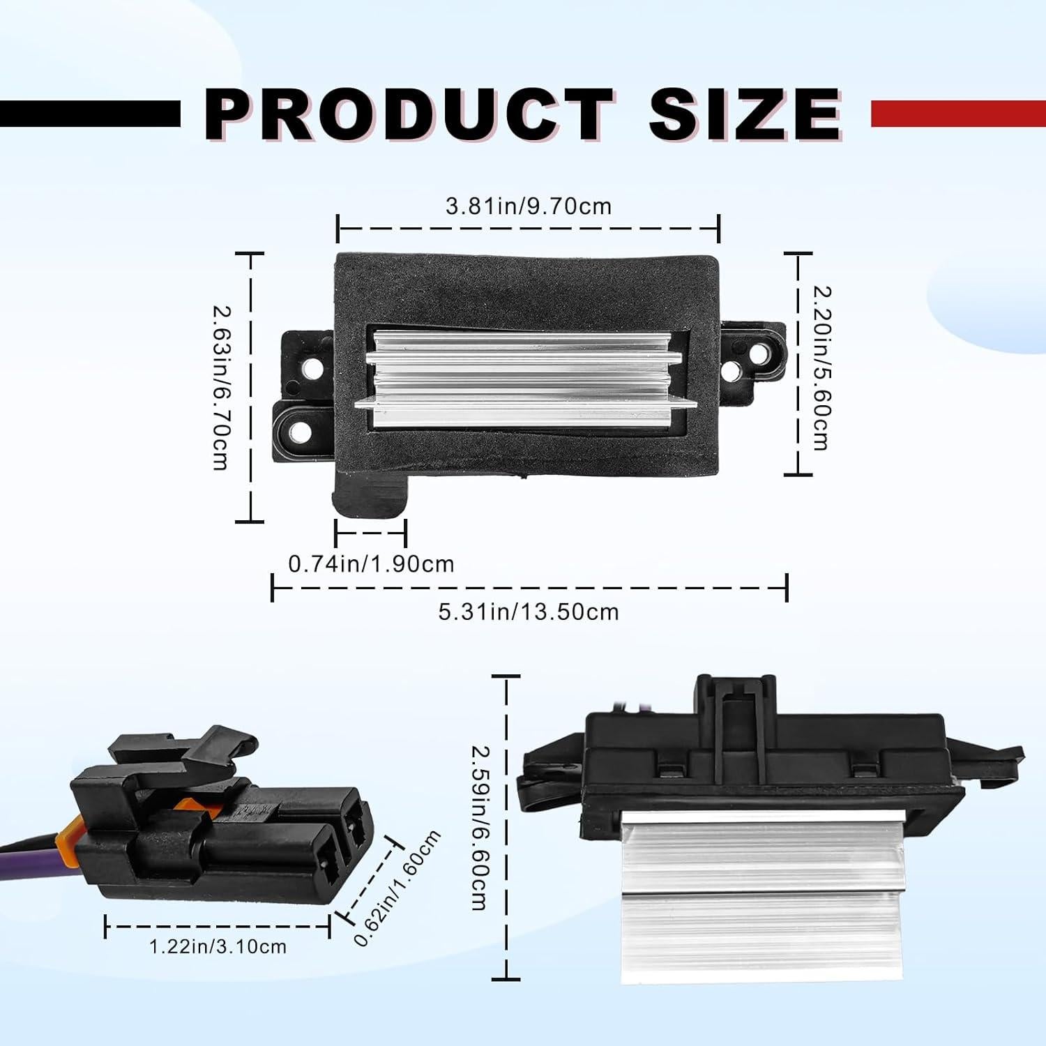 Resistor de Ventilador NOTISH para Chevy Silverado 2003-2006